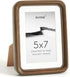 5x7 Picture Frame, USA-Sourced Natural Walnut Wood Photo Frame with Tempered Glass,