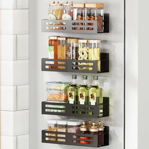 Magnetic Spice Rack for Refrigerator Magnetic Fridge Shelf for Kitchen Magnetic Shelves