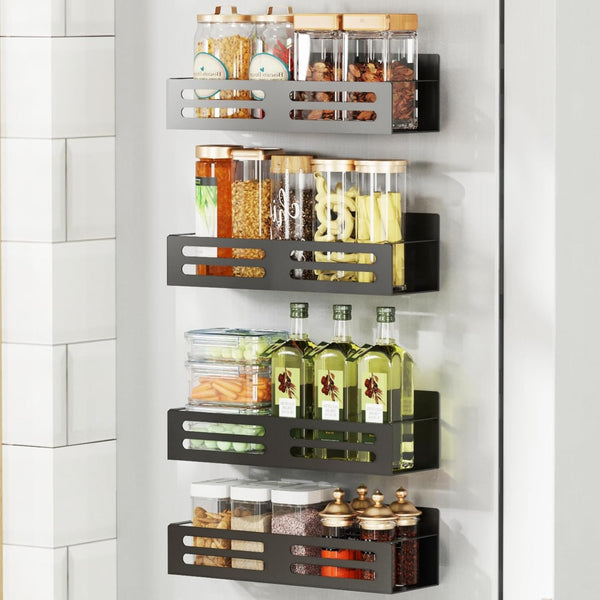 Magnetic Spice Rack for Refrigerator Magnetic Fridge Shelf for Kitchen Magnetic Shelves