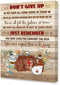 LISTNGBO Nurse Office Wall Decor,Don't Give Up Wall Art Canvas Framed,Nurses Week Decoration