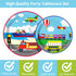 96 Set 24 gisgfim Pcs Transportation Plates and Napkins Party Supplies Car Tableware Bus Train Plane Ship Traffic Light