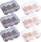 6 Pieces 6 Grid Egg Carton Camping Plastic Portable Egg Box Container