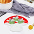 Mushroom Spoon Rest for Stove Top, Cute Ceramic Spoon Holder for Kitchen Counter, Mushroom Kitchen Decor (Red)