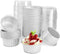 DEAYOU 100-Pack Silver Cupcake Baking Liner with Lid, Tart Pie Tin Pan Holder for Party, Wedding, Creme Brulee