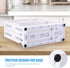 INFILM 2 Tier Spice Rack, Multifunctional Rotating Cupboard Organizer, Swivel Storage Shelf