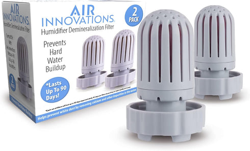 Air Innovations Set of 2 HUMIDIF Humidifier Demineralization Filters, Plastic, Silver