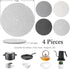 7" Trivets for Hot Dishes, Hot pots and Pans, 4 Heat Resistant Hot Pads, Pot Holders for Kitchen, Hot Plate Mats for Kitchen Countertops, Table, Home Essentials, Farmhouse Decor by Billbotk