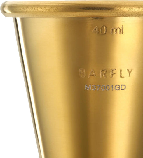 Barfly Gold Japanese Style Jigger - 20 ml x 40 ml