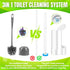 Set, 48 Disposable Toilet Brush and Holder Toilet Wand Refills, Extended Handle with Cleaner Refills, Toilet Brush