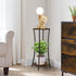 Indoor,2 YINMIT Plant Stand Tier Round Potted Holder Rack,Flower Pot Stand Shelf,Round Supports Rack,Corner Plant Shelf