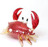 ZOOCRAFT Decoration,1.7 2.5 1.4 inches. Glass Crab Figurine Red Hand Blown Painted Art Miniature Coastal Style Gift