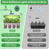 72 3 4 Adawook Clear Seed Starter Trays with Grow Lights & Heat Mat, Cells Seed Starter Kit, Lighting Mode, Timing