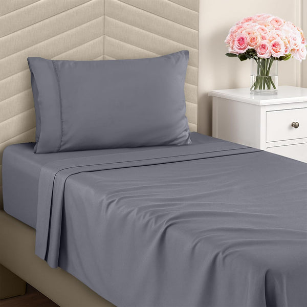 Utopia Bedding Twin Sheets Set - Soft Brushed Microfiber for Twin Size Bed - Includes 1 Fitted, 1 Flat, & 1 Pillow Case