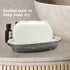 Miruchertter Countertop Stainless Steel Soap Dish with Double Layer Draining for Bathroom, Chrome Brushed Nickel Soap