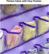 Closet 30 Hanging Baby Shoes Organizer Baby Headband Holder Organizer for Baby Bow Socks Underwear with Clear Pockets