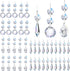 Milkary 44 Pack Chandelier Crystal Prism Replacement, 38mm Hanging Clear Crystal Glass Bead
