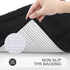 SHACOS Set of 2 Super Soft Black Bathroom Rugs, 32x20 inch Non Slip Washable Microfiber Bath Mats for Shower Tub