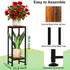 2 31" Plant Stand Indoor, Tall Plant stands for Indoor Outdoor Plants, Tier Heavy Duty Plant Shelf Metal Pedestal Stand