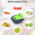 4 Aodaer Pieces Vegetable Brush Potato Scrubber Brush Silicone Hard and Soft Side Fruit Cleaning Tools for Delicate