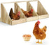 Chewoof 3 Pack Chicken Nesting Box, Wooden Single Compartment Chicken Nesting Box for
