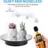 White,7.87inch /17.6lbs Rotating Display Stand Turntable Stand Spinning Stand for Product Shows Max Load,Black Round