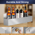 Famiron 22" Stainless Steel Bottle Holder, Stainless Steel Liquor Bottle Holder Rack, Suitable for Bar, Kitchen, Garage
