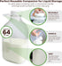 The Dairy Shoppe Heavy Glass Milk Bottle - Jug with Lid and Silicone Pour Spout - Clear Milk Container for Fridge (64