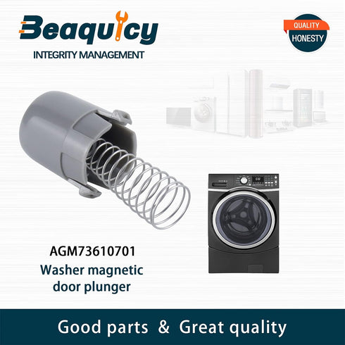 2024 Upgraded AGM73610701 Washer Magnetic Door Plunger Replacement for LG & Kenmore Elite Washer Models.