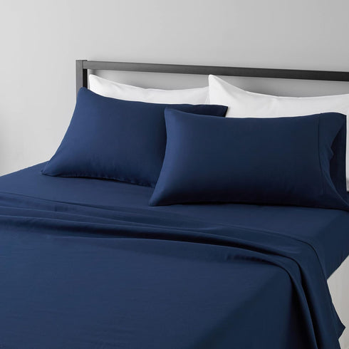 Amazon Basics Lightweight Super Soft Easy Care Breathable Microfiber 4 Piece Bed