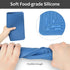 Silicone Trivets for Hot Dishes, Set of 2 Black Heat Resistant Mats for Kitchen, Silicone Pot Holders for Pots & Pans