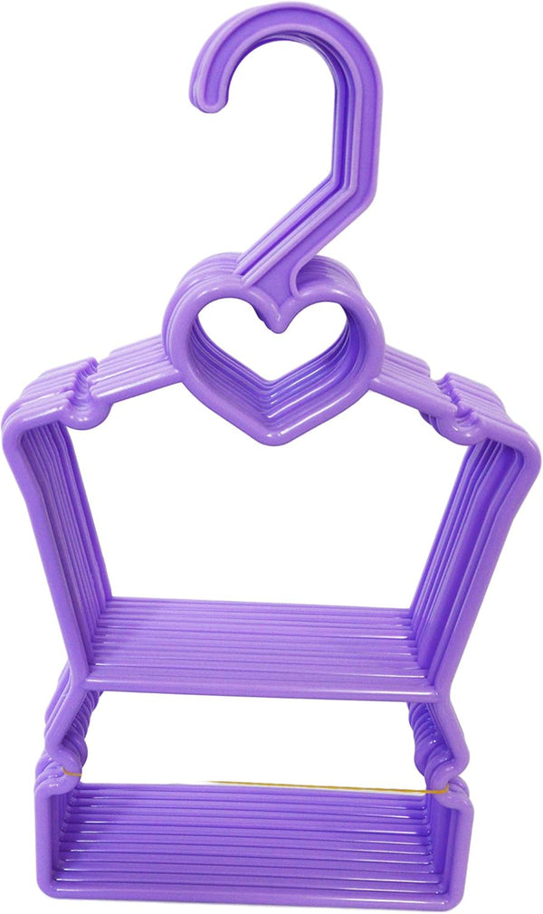My Brittany's Lavendar Heart Doll Clothes Hangers - 18 Inch Doll Clothes Hangers