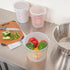 Met Lux 6 Quart Food Storage Container, Translucent Dishwashable Container with Red Volume Markers, Lids Sold Separately
