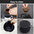 Segarty Silicone Pour Over Coffee Dripper, Black Collapsible Single Cup Coffee Maker with Storage Pouch
