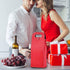 2 Bottle Wine Bag Carrier, Reusable Leather Tote, Classic Single Bottle Gift Bag, Wine Accessory Sets
