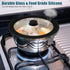 Universal Lid for Pots, Pans, and Skillets, Silicone Replacement Pan Cover for 6", 7", 8" Diameter Cookware