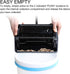Yocada Carpet Sweeper Cleaner for Home Office, Low Carpets, Pet Hair Dust Scraps Cleaning with Brush (Black)
