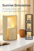 9 Dimmable Sunrise Alarm Clock with Wake-Up Light: Dual Alarm White Noise Sound Machine with USB Charger, Sleep Aids