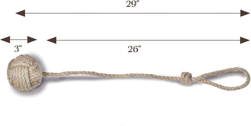 RII Beautiful Curtain Tiebacks, Natural Soft Jute Curtain Rope Pullback, Handmade Rustic Decorative Holdbacks, 2 Pair