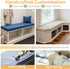 ROFIELTY Custom Bench Cushion for Indoor/Outdoor Furniture, Custom Sizes Waterproof Non-Slip High Density Foam Window