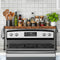 Spice Rack Shelf for Kitchen Stove, Over The Stove Shelf with 4