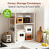 Set 3 (5.2L/5.5Qt) (2.5L/2.6Qt*2), Sets ComSaf Flour Sugar Storage Containers of Large Airtight Food Storage Containers