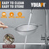 Ydeapi 6.3" Fine Mesh Strainer with Handle, Metal Food Strainers for Kitchen, Sieve Fine Mesh Stainless Steel for Rice