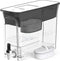 Waterdrop 35-Cup Slim Water Filter Dispenser, Large Capacity, 200-Gallon Long-Life, BPA Free, Black (with 1 Filter)