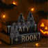 Set 3, Reading Statue Suriel Bookshelf Figure of Gothic Fantasy Black Robe Statue, Mystery Reading Figurines Sitting