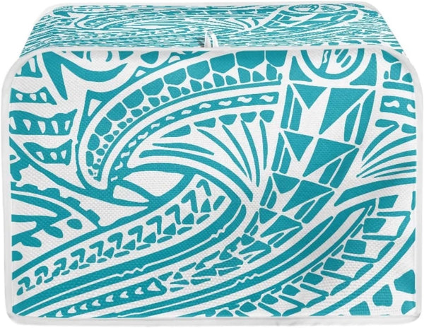 Durable Polynesia Pattern Toaster Cover, Washable Dustproof Kitchen Appliance Cover with Top Hook