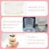 120 Pack 60 Pack Plastic Dessert Cups with Spoons Clear Yogurt Parfait Appetier Cup with Gold Glitter for Party