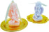 2 Angel Soy Wax Candles with 2 Golden Candlestick Tray, Scented Decorative Candles for Home Decoration and Relaxation