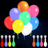 LED Balloons Flashing, 32 Pack, 8 Colors Light Up Balloons for Glow in the Dark Party Supplies