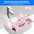Bathroom Sink Cover, Foldable Makeup Brush Cleaning Mat, Silicone Sink Topper, Heat Resistant Makeup Organizer