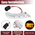 ACROPIX Car LED Front Right Side Mirror Turn Signal Light, Fit for Chrysler Town Country - Pack of 1 Silver Tone